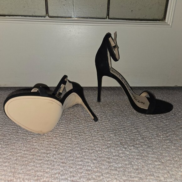 Sam Edelman Suede Ankle Strap Heels - Picture 2 of 3